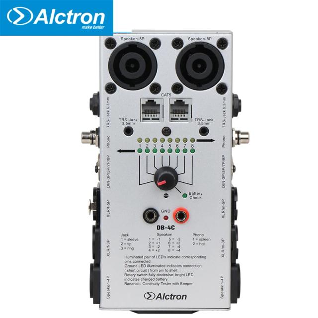 Cabo Alctron DB-4C para Detector de Sinal de Áudio 6.35mm e 3.5mm para Instrumentos e Áudio