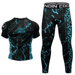 Kimono masculino MMA t-shirt e calças conjuntos, Jiu Jitsu, Mma, MMA Shorts, Bjj Rashguard, ginásio, camisas de boxe, novos esportes - Image 4