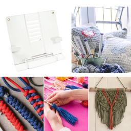 Suporte dobrável para projeto macrame, suporte de estrutura triangular de alta carga para tablet, livros didáticos, receitas - Image 5