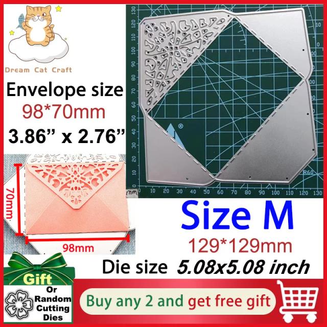 Corte de Envelope de Renda Dreamcat: Faca para Scrapbook, Gravação em Relevo e Artesanato Decorativo