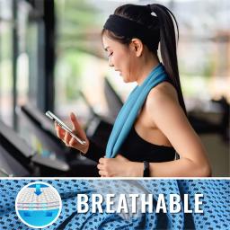 Toalha de resfriamento de microfibra para esportes, Toalha de secagem rápida, Instant Cool Ice Face Towel, Ginásio Natação Yoga Running, Aumentar - Image 2