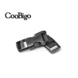 10pc plástico liberação lateral fivela fecho prendedor para paracord pulseira saco mochila cinta cinto de bagagem coleira do cão acessório preto - Image 3