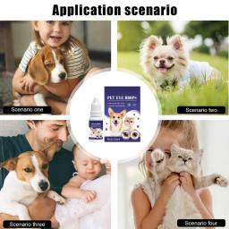 Pet colírio para cães e gatos, removedor de mancha de lágrima, anti-oftalmologista, suprimentos para pequenos animais - Image 4
