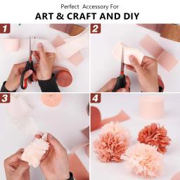 6 rolos de papel crepe streamers fontes de festa para festa de aniversário chá de bebê arco-íris diy natal dia das bruxas decoração de casamento - Image 5