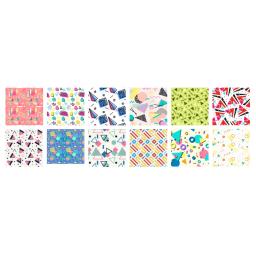 Fundo colorido Scrapbook Paper, Material Decoração do feriado, Papel de Embrulho, Qualquer Ocasião, Especialidade Origami Paper, 24Pcs - Image 3