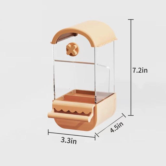 Alimentador Automático para Gaiolas de Aves - Ideal para Papagaios, Periquitos e Pombos