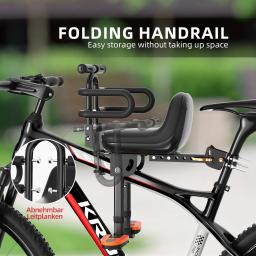 Substituição do assento de bicicleta infantil com guidão, destacável frontal montado, assento de bicicleta com pedais, crianças 2 a 5 anos - Image 1