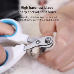 Profissional Nail Clippers para Pet, Aparador de aço inoxidável para pequenos gatos e cães, Puppy Claws Cutter, Grooming Accessories - Image 5