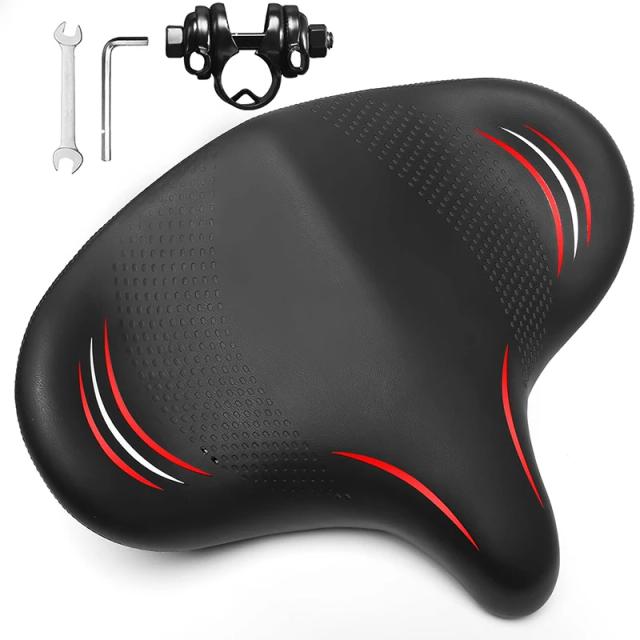 Bucklos ergonômico oversized sela da bicicleta ampliar engrossar longa distância ciclismo sela macia e confortável sela de grandes dimensões
