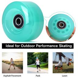 Rodas de skate para exterior e interior, rolo de linha dupla, rodas PU, acessórios de patinação, 58mm x 32mm,82A, 8pcs - Image 5
