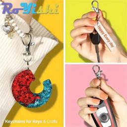 Prata Swivel Snap Ganchos com Chaveiros, Chaveiros, Lanyards, Fazer Jóias, Artesanato de Arte, 20 Pcs por Pacote - Image 6