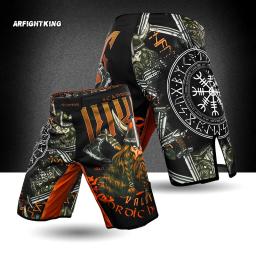 Mma guerreiro muscular esportes combate treinamento shorts jujutsu secagem rápida durável competição de fitness muay thai bicicleta ao ar livre - Image 1