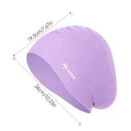 toca de natação masculina Tampão impermeável da piscina do não-deslizamento durável do chapéu da natação do tampão da natação do silicone para tranças e dreadlocks elasticidade altanatação masculino - Image 6