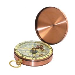 Alta qualidade bronze flip cover bússola orientação relógio de bolso metal bússola atividades acampamento ao ar livre caminhadas náutico - Image 2