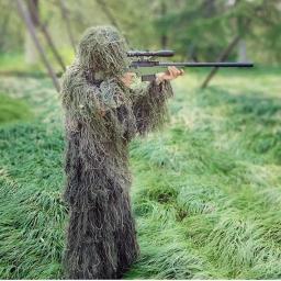 Ghillie terno caçador caça floresta 3d folha biônica camuflagem roupas disfarce uniforme sniper cs camo ternos conjunto - Image 3