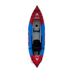 Solarmarine inflável branco-água caiaque única pessoa pesca com piso de alta pressão e eva acolchoado assentos com alta parte traseira sup - Image 4