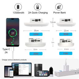 Controle Remoto Recarregável LED Ímã Camping Lanterna 13500mAh Poderosa Lanterna Portátil Pesca Luz Floodlight Tent Lamp - Image 4