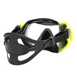 Óculos de proteção de natação mergulho snorkeling máscara de mergulho de vidro snorkel equipamento de esportes aquáticos vidro temperado grande vista óculos de natação - Image 4