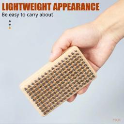 Y1QE Handle Handle Brass/Nylon/Horse Horse Horse Horshbing Brushing Snowboard Brush Manutenção Tool Snowboards Brecha Fácil - Image 5