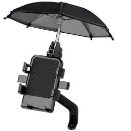 Rainproof Umbrella Phone Holder, Bicicleta ao ar livre, Guiador Clip, Suporte de Navegação, Suporte Universal, Motocicleta, Carro - Image 6