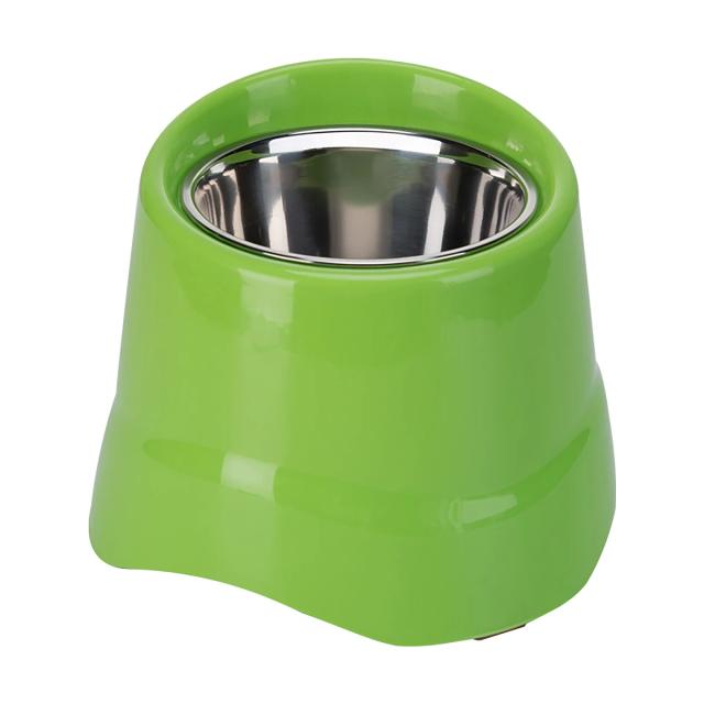 Tigela de Aço Inoxidável Alta para Cachorros com Pés Elevados - Ideal para Animais de Grande Porte, Tamanho Pequeno e Médio, 1 Unidade