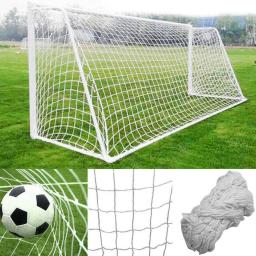 Rede do cargo do objetivo do futebol para esportes ao ar livre, rede do treinamento do fósforo para a equipe de futebol júnior, polipropileno branco, 1.8mx2. 2m, 6x4ft - Image 2