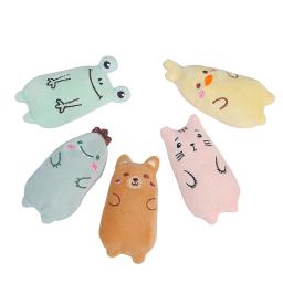 Brinquedos Catnip de pelúcia para gato, dentes resistentes a mordida, jogo interativo, pet fornecimentos, formas de animais fofos - Image 2