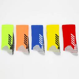 Meias antiderrapantes da tripulação atlética para homens, meias atléticas, antiderrapantes, almofada grossa, branco, preto, azul, laranja, qualidade super - Image 3