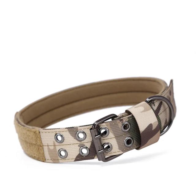 Coleira Tática Ajustável para Cães - Conjunto Durável para Treinamento de Pastor Alemão e Animais de Estimação Médios e Grandes
