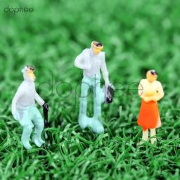 Modelo dophee de miniaturas coloridas para pessoas, pintura de miniaturas para trem e pessoas, escala 1:42 1:150 1:300, decoração de micro paisagem - Image 4