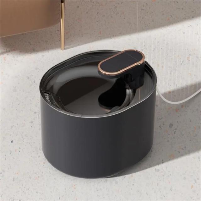Fonte de Água Inteligente para Cães e Gatos com Alimentador Silencioso, Auto Bebedouro Elétrico com Carga USB e Filtro de Carvão Ativo