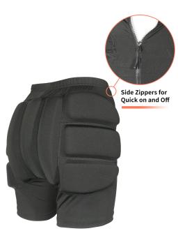 AVIVOR-Calções de Proteção com Zíper Lateral, Estofamento 3D, Adequado para Esqui, Skate, Crianças, Jovens, Adulto - Image 1