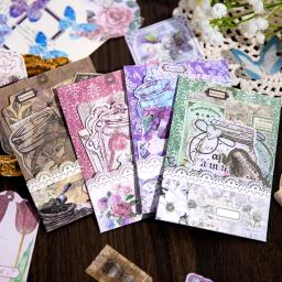 Sr. papel romântico terra série, conjunto de 40 peças, papel fresco colagem retro, adequado para diy e manual livro - Image 1