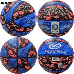 WADE PU Moisture Absorbing Basketball para homens, bola de couro com bomba, interior e exterior, escola para adultos, 7 #, original - Image 4