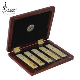 Impermeável Sólida Madeira Saxofone Reeds Case, Saxofone Clarinete Oboe Reeds, Caixa De Armazenamento, Peças De Instrumento De Sopros e Acessórios - Image 1