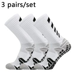 Meias de futebol antiderrapante com salto X para homens, meias esportivas, futebol e basquete, homens e mulheres, 38-45, 3 pares - Image 4