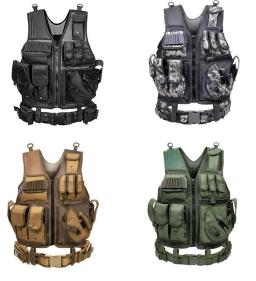 Molle Tactical Combat Body Armor, Coletes de segurança ajustáveis, Caça do exército, Jogo de guerra CS ao ar livre, Jaqueta de treinamento Airsoft - Image 1