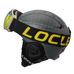 Locle capacete de esqui masculino feminino integralmente moldado crianças capacete de esqui skate snowboard motocicleta snowmobile capacete - Image 6