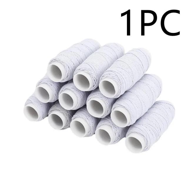 Linhas elásticas coloridas para costura, bordado e projetos de artesanato - 1 rolo para DIY