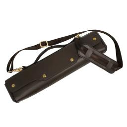Estojo portátil para armazenamento de flauta, bolsa de ombro, acessórios para instrumentos de sopro, marrom e preto, 16 ou 17 furos - Image 4