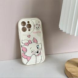 Capa de telefone com orelhas 3d marie cat, para motorola moto edge 50 ultra pro g84 g75 g60 g53 g52 g35 g05 g34 g22 g30 g14 e14 e22 e13 - Image 6