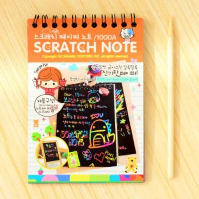 Caderno Kids Graffiti DIY Scratch Drawing Toys 10 Páginas