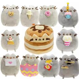 Boneca felina simulada fofa, pelúcia animal macio de pelúcia, gatinha branca e cinza, travesseiro infantil, presente de aniversário, decoração de animais, meninas, 15cm - Image 1