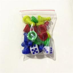 Damas De Xadrez De Plástico Para Jogos, Xadrez E Dice Componentes, Marcadores De Mesa, 16 PCs, 2.5*1.6cm, 2 PCs - Image 6