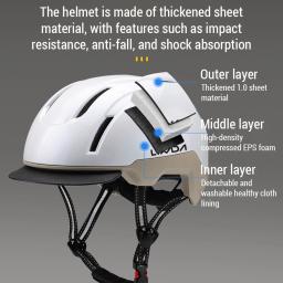 LIXADA-capacete de bicicleta respirável à prova de choque, 12 furos de ventilação, estrada, MTB, bicicleta, ciclismo, scooter, equitação - Image 3