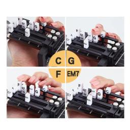 Reutilizável Guitar Chord Presser, Ukulele Chord Trainer, Guitar Aid Assisted Tool, Ukulele compacto, Assistente de acorde, Ukulele Acessórios - Image 4