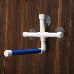 Pet papagaio banho chuveiro poleiros plataforma de pé rack sucção parede copo brinquedos pássaro suporte vara rack poleiro para pássaros brinquedo do animal de estimação - Image 2
