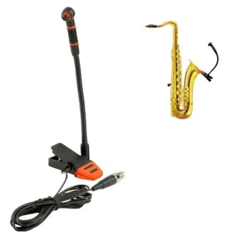 Microfone Profissional Alctron IM500 para Saxofone e Instrumentos de Sopro com Braço Ajustável