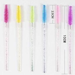 Descartável Crystal Eyelashes Brush Comb, Eye Lashes Extensão, Mascara Wands, Maquiagem Profissional, Ferramenta de Beleza, 50Pcs - Image 6