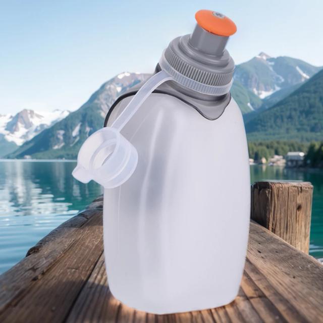 Garrafa de Água Hidratação Cintura com Clipe e Tampa Antipoeira 250ml para Camping, Ciclismo e Maratona